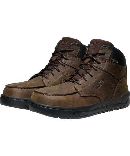 KEEN（キーン）の「GIBSON MID ESD / ギブソン ミッド イーエスディー / メンズ 安全靴（ブーツ・メンズ・ダークブラウン・26.5cm/27cm/27.5cm/28cm/26cm）」の4枚目の写真