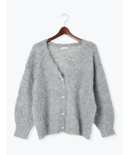 Te chichi（テチチ）の「パール釦起毛Vネックミドルカーディガン（カーディガン/ボレロ・レディース・グレー/ベージュ/ピンク・F）」の19枚目の写真