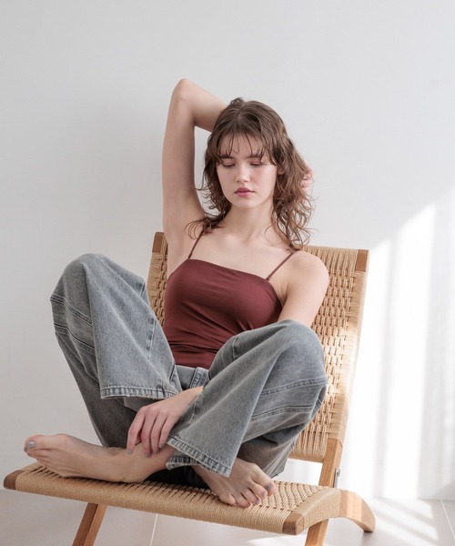 bijorie（ビジュリィ）の「【bijorie】ベストボディブラカップ付きベアトップ／NEW BASIC 25SS（インナーウェア/肌着・レディース・オフホワイト/ブラック/モカ/ボルドー・LG/LARGE/MEDIUM）」の10枚目の写真