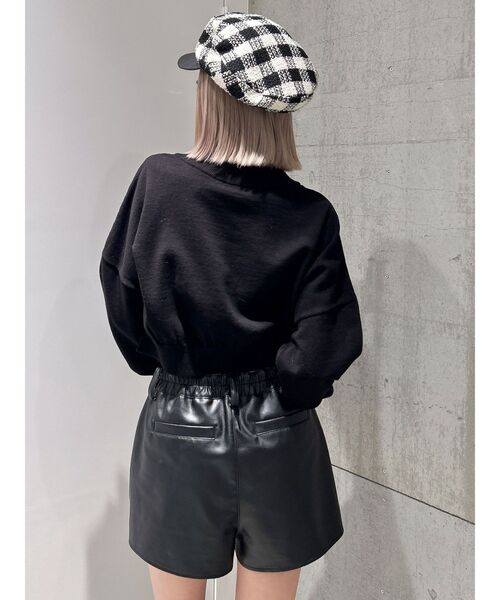 GYDA(ジェイダ)の「Symmetry GYDAインターシャニットトップス(ニット/セーター・レディース・ブラック/オフホワイト/ベビーピンク・FREE)」の21枚目の写真