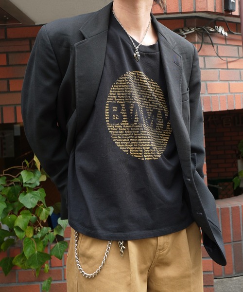 Noen（ノエン）の「BYMWスピリットロンT（Tシャツ/カットソー・メンズ・ブラック/ライトグレー・LARGE/MEDIUM）」の2枚目の写真