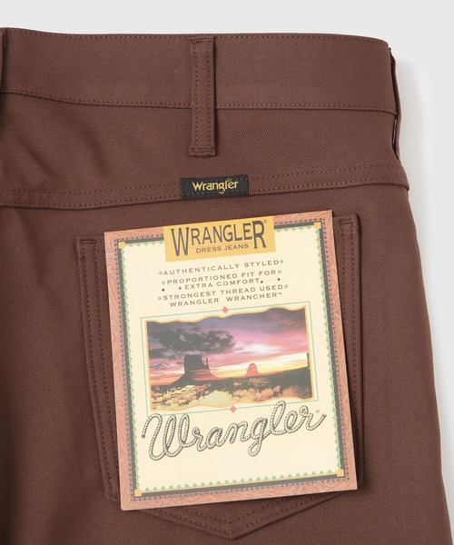 Wrangler（ラングラー）の「【Wrangler/ラングラー】WRANCHER WIDE（スラックス・メンズ・ダークブラウン/ブラック・M/S/L）」の6枚目の写真