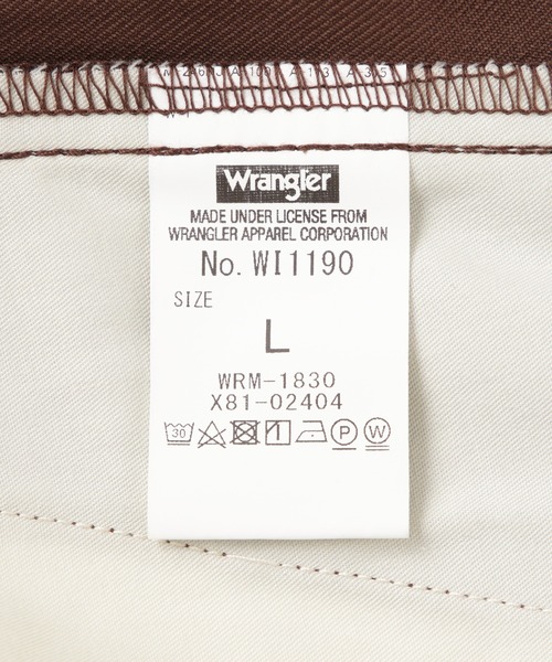 Wrangler（ラングラー）の「【Wrangler/ラングラー】WRANCHER WIDE（スラックス・メンズ・ダークブラウン/ブラック・M/S/L）」の11枚目の写真