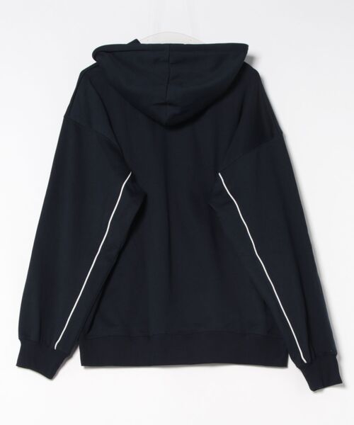 Reebok（リーボック）の「【EC別注】Reebok リーボック ブランド ロゴ ワンポイント 刺繍 裏毛 プルオーバー スウェット パーカー フーディー（パーカー・メンズ・ネイビー/グレー系その他/ブラック・LL/L/M）」の5枚目の写真