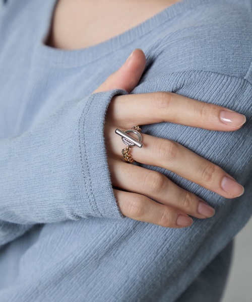 セール】Two-tone chain ring / バイカラー チェーンリング
