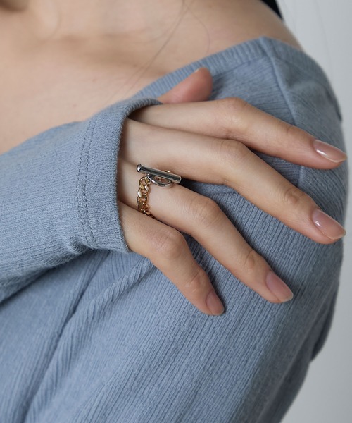 Two-tone chain ring / バイカラー チェーンリング（リング