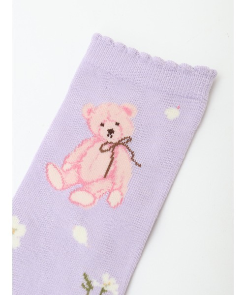 ピンクハウス♡靴下♡ 桜Teddyソックス（ソックス/靴下）｜PINK HOUSE（ピンクハウス