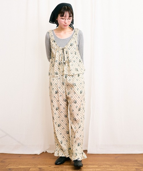 fig Ｌondon（フィグロンドン）の「●Grandma sofa frill pants（その他パンツ・レディース・グリーン/ブルー・FREE）」の7枚目の写真