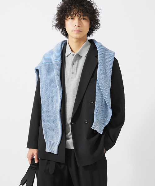 セール】ウォッシャブル バスケット ダブルブレスト ジャケット