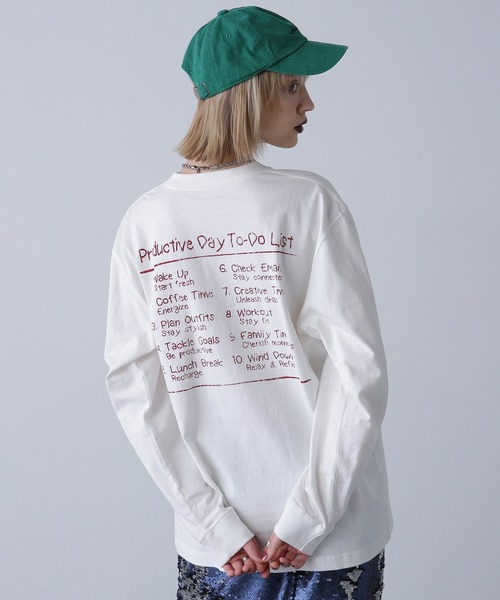 キャピタル ローズ薔薇プリント ロングTシャツ キャピタル ローズ薔薇プリント ロングTシャツ