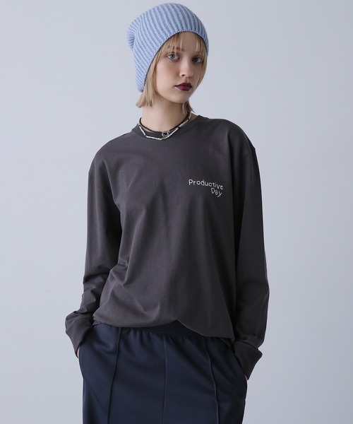 WEB・一部店舗限定】プリントロングTシャツ（Tシャツ/カットソー