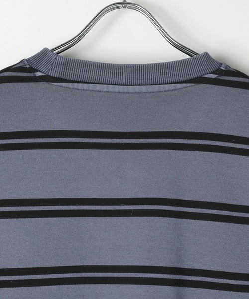 PBLIM（ページボーイリム）の「【UNISEX】ピグメントボーダー（Tシャツ/カットソー・レディース・チャコールグレー/ネイビー・MEDIUM/LARGE）」の22枚目の写真