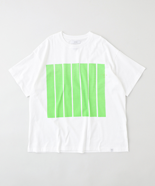 FACETASM(ファセッタズム)の「【FACETASM / ファセッタズム】7BARS BIG TEE(Tシャツ/カットソー・メンズ・イエロー/ホワイト/ブラック/ブルー・5)」の2枚目の写真