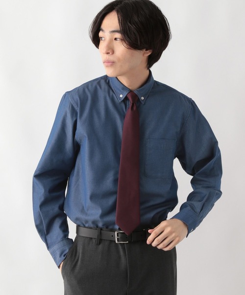 GLOBAL WORK(グローバルワーク)の「イージーケアクリーンデニムシャツ/147182(シャツ/ブラウス・メンズ・ライトインディゴブルー/ダークインディゴブルー・SMALL/MEDIUM/LARGE/X-LARGE)」の19枚目の写真