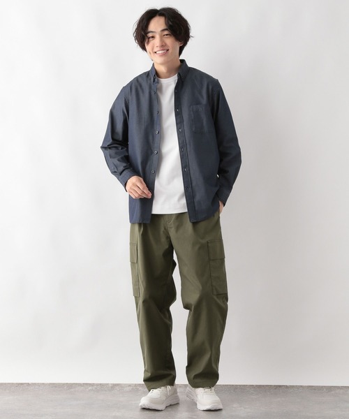 GLOBAL WORK(グローバルワーク)の「イージーケアクリーンデニムシャツ/147182(シャツ/ブラウス・メンズ・ライトインディゴブルー/ダークインディゴブルー・SMALL/MEDIUM/LARGE/X-LARGE)」の22枚目の写真