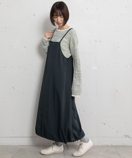 POU DOU DOU（プードゥドゥ）の「ジャンパースカート（ジャンパースカート・レディース・ダークグレー・M）」の5枚目の写真