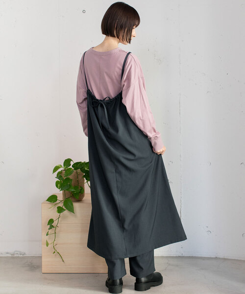 POU DOU DOU（プードゥドゥ）の「ジャンパースカート（ジャンパースカート・レディース・ダークグレー・M）」の13枚目の写真