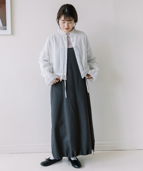 POU DOU DOU（プードゥドゥ）の「ジャンパースカート（ジャンパースカート・レディース・ダークグレー・M）」の16枚目の写真