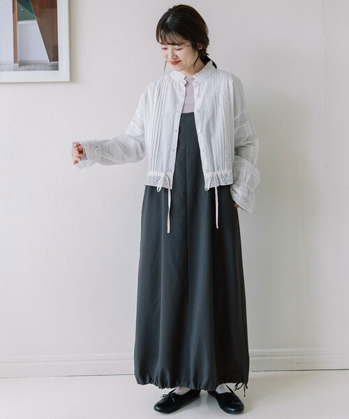 POU DOU DOU（プードゥドゥ）の「ジャンパースカート（ジャンパースカート・レディース・ダークグレー・M）」の17枚目の写真