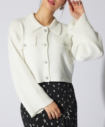 ビジューニットジャケット