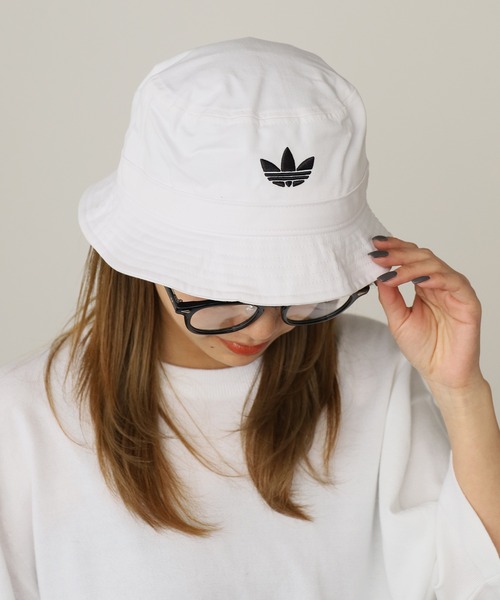 adidas(アディダス)の「adidas/アディダス HERI BUCKET HAT AC バケットハット 2026年 夏 夏服(ハット・メンズ・ブラック/ホワイト・60cm/57cm/54㎝)」の7枚目の写真