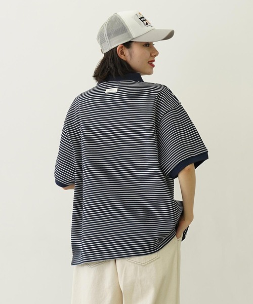 【日本入手困難】プラダ Striped cotton polo shirt ポロシャツ STRIPED POLO SHIRT（ポロシャツ）｜MILKFED.（ミルクフェド）の