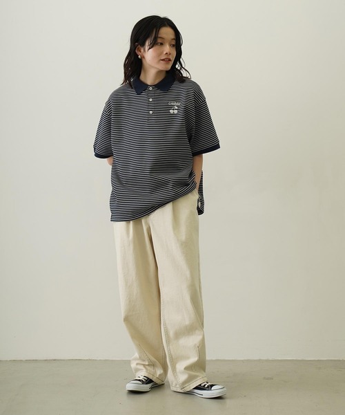 【日本入手困難】プラダ Striped cotton polo shirt ポロシャツ STRIPED POLO SHIRT（ポロシャツ）｜MILKFED.（ミルクフェド）の
