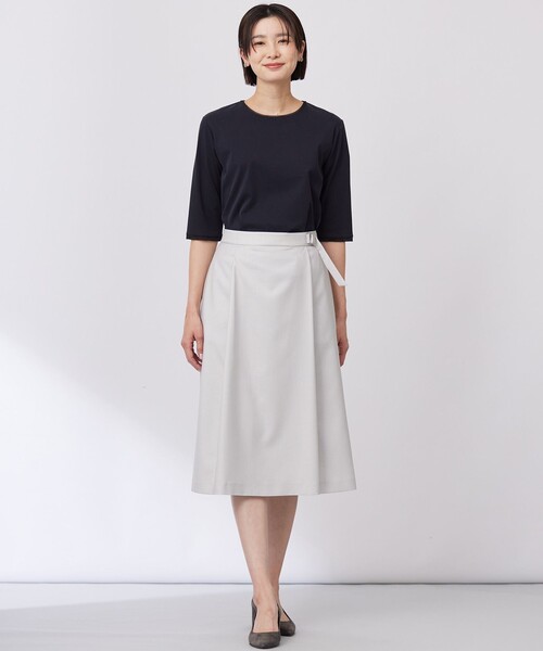 J.PRESS(ジェイプレス)の「【セットアップ対応・洗える・UV加工・吸水速乾】OXIJEWELストレッチ スカート(スカート・レディース・ネイビー系/シルバー系/ライトグレー系/ベージュ系・7/9/11)」の11枚目の写真