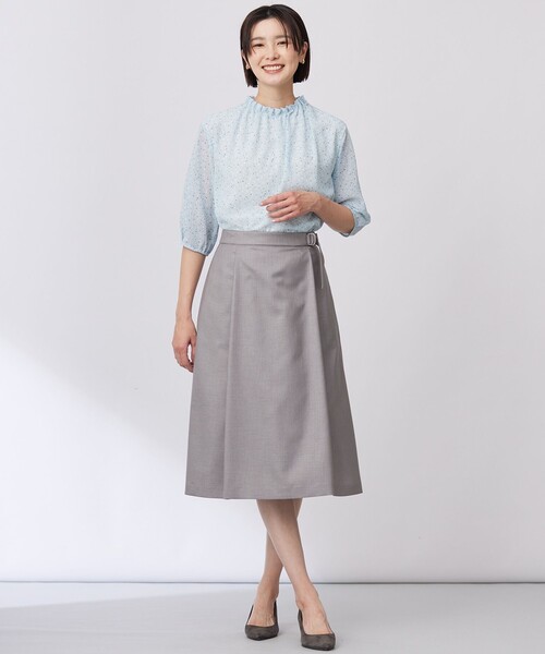 J.PRESS(ジェイプレス)の「【セットアップ対応・洗える・UV加工・吸水速乾】OXIJEWELストレッチ スカート(スカート・レディース・ネイビー系/シルバー系/ライトグレー系/ベージュ系・7/9/11)」の13枚目の写真