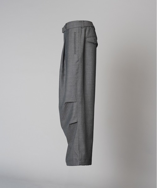 MAISON SPECIAL(メゾンスペシャル)の「《UNISEX》4 Colors Chambray Washable Wool Prime-Wide Snow Pants/4色シャンブレーウォッシャブルウールプライムワイドスノーパンツ【MAISON SPECIAL/メゾンスペシャル】(その他パンツ・メンズ・グレー/チャコールグレー/ブルー/ブラック/ライトブルー/ダークブラック/サックスブルー・0/1/2)」の17枚目の写真