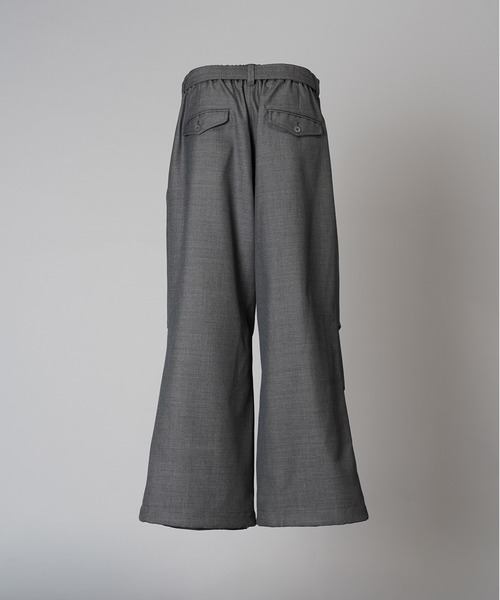 MAISON SPECIAL(メゾンスペシャル)の「《UNISEX》4 Colors Chambray Washable Wool Prime-Wide Snow Pants/4色シャンブレーウォッシャブルウールプライムワイドスノーパンツ【MAISON SPECIAL/メゾンスペシャル】(その他パンツ・メンズ・グレー/チャコールグレー/ブルー/ブラック/ライトブルー/ダークブラック/サックスブルー・0/1/2)」の18枚目の写真