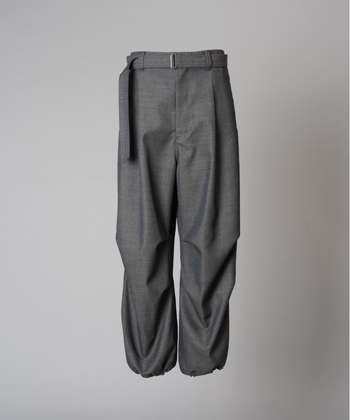 MAISON SPECIAL(メゾンスペシャル)の「《UNISEX》4 Colors Chambray Washable Wool Prime-Wide Snow Pants/4色シャンブレーウォッシャブルウールプライムワイドスノーパンツ【MAISON SPECIAL/メゾンスペシャル】(その他パンツ・メンズ・グレー/チャコールグレー/ブルー/ブラック/ライトブルー/ダークブラック/サックスブルー・0/1/2)」の19枚目の写真