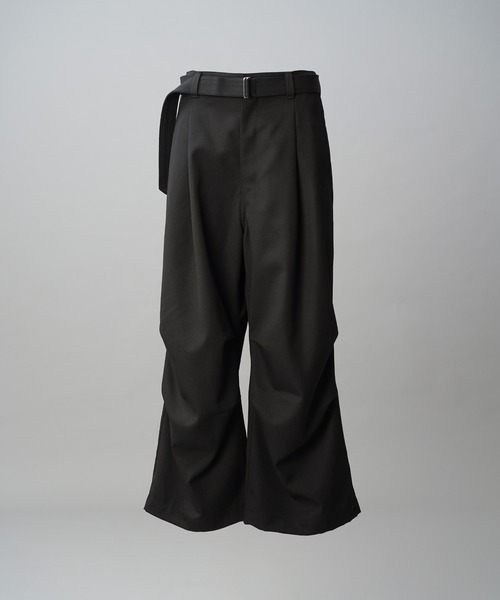 MAISON SPECIAL(メゾンスペシャル)の「《UNISEX》4 Colors Chambray Washable Wool Prime-Wide Snow Pants/4色シャンブレーウォッシャブルウールプライムワイドスノーパンツ【MAISON SPECIAL/メゾンスペシャル】(その他パンツ・メンズ・グレー/チャコールグレー/ブルー/ブラック/ライトブルー/ダークブラック/サックスブルー・0/1/2)」の16枚目の写真