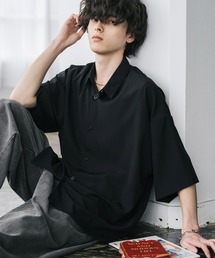 Rocky Monroe（ロッキーモンロー）の「新色追加 接触冷感 オーバーサイズとろみビッグシルエットストレッチレギュラーカラー半袖シャツ（シャツ/ブラウス）」