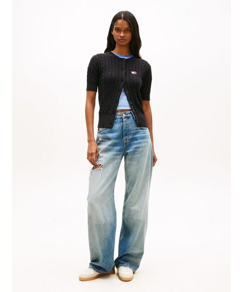 tommy jeans(トミー ジーンズ)の「サマーケーブルカーディガン(ニット/セーター・レディース・ブルー/ホワイト/ピンク/ライトブルー/ブラック・X-SMALL/SMALL/MEDIUM)」の19枚目の写真