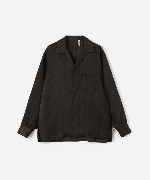 Kaptain Sunshine（キャプテン サンシャイン）の「KAPTAIN SUNSHINE | オープンカラーシャツ WOMEN（シャツ/ブラウス・レディース・ブラック系その他/ベージュ系その他・34）」の2枚目の写真