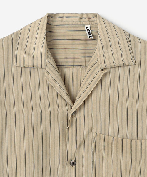 Kaptain Sunshine（キャプテン サンシャイン）の「KAPTAIN SUNSHINE | オープンカラーシャツ WOMEN（シャツ/ブラウス・レディース・ブラック系その他/ベージュ系その他・34）」の5枚目の写真