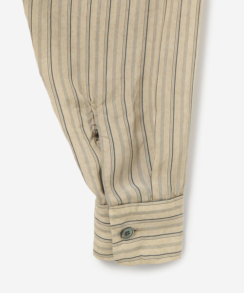 Kaptain Sunshine（キャプテン サンシャイン）の「KAPTAIN SUNSHINE | オープンカラーシャツ WOMEN（シャツ/ブラウス・レディース・ブラック系その他/ベージュ系その他・34）」の6枚目の写真