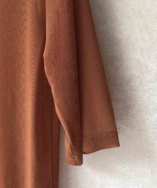 maison de LATIR(メゾンドラティール)の「シアー半袖コンパクトトップス 透け感が大人可愛い夏服 5分袖カットソー(Tシャツ/カットソー・レディース・ブラウン/ホワイト/ブラック/パープル・ONESIZE)」の14枚目の写真