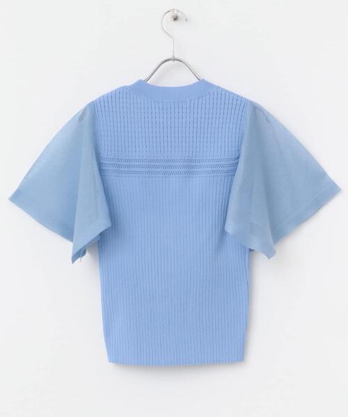 URBAN RESEARCH ROSSO WOMEN(アーバンリサーチ ロッソ)の「ハンカチスリーブリブニット(ニット/セーター・レディース・ブラック/オフホワイト/ブルー系その他・FREE)」の18枚目の写真