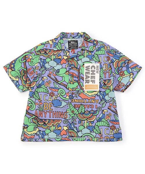 BREEZE（ブリーズ）の「【リンク/ジュニア対応】NEWシェフ半袖シャツ（シャツ/ブラウス・キッズ・オフホワイト/ブラウン/レインボー/ストライプ・80/90/100/110/120/130/140/150/160）」の3枚目の写真