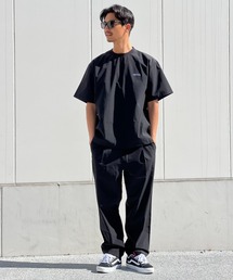 THOUSAND MILE(�T�E�U���h�}�C��)�́yTHOUSAND MILE�z SHORT SLEEVE T-SHIRT&LONG PANTS SET�V���[�g�X���[�u�e�B�[�V���c�A���h�����O�p���c�Z�b�g(T�V���c/�J�b�g�\�[)