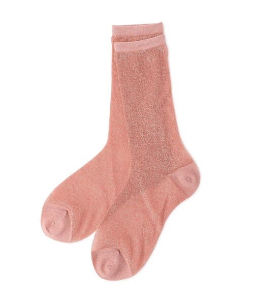 ROPE' PICNIC（ロペピクニック）の「シアーラメソックス（ソックス/靴下・レディース・シルバー/ブラック/ピンク系その他/ホワイト系その他・FREE）」の12枚目の写真