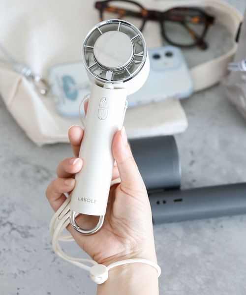 LAKOLE（ラコレ）の「【瞬間冷却プレート付】カラビナペルチェファン