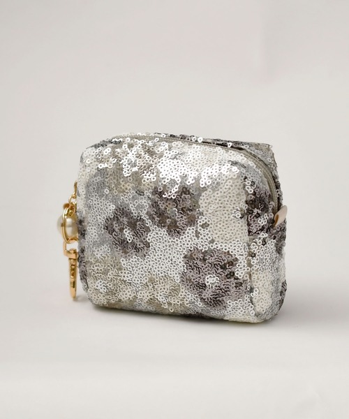 LAZY SUSAN（レイジースーザン）の「ポーチ　スパンコール（ポーチ・レディース・ピンク/シルバー/ブルー/ブラック/ゴールド/グレー・FREE）」の3枚目の写真