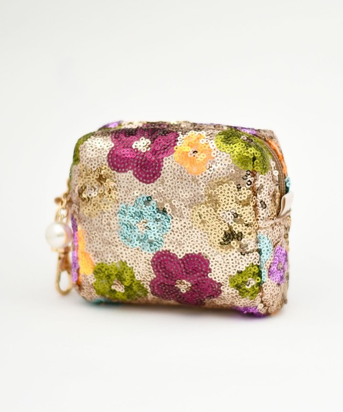 LAZY SUSAN（レイジースーザン）の「ポーチ　スパンコール（ポーチ・レディース・ピンク/シルバー/ブルー/ブラック/ゴールド/グレー・FREE）」の6枚目の写真