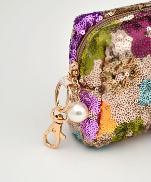 LAZY SUSAN（レイジースーザン）の「ポーチ　スパンコール（ポーチ・レディース・ピンク/シルバー/ブルー/ブラック/ゴールド/グレー・FREE）」の7枚目の写真
