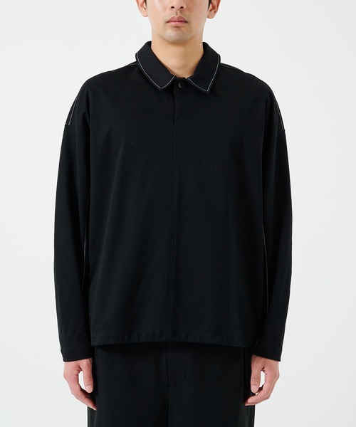 STUDIOUS（ステュディオス）の「DRAWCORD POLO SHIRTS（シャツ/ブラウス・メンズ・ライトグレー/ブラック・1/2）」の4枚目の写真