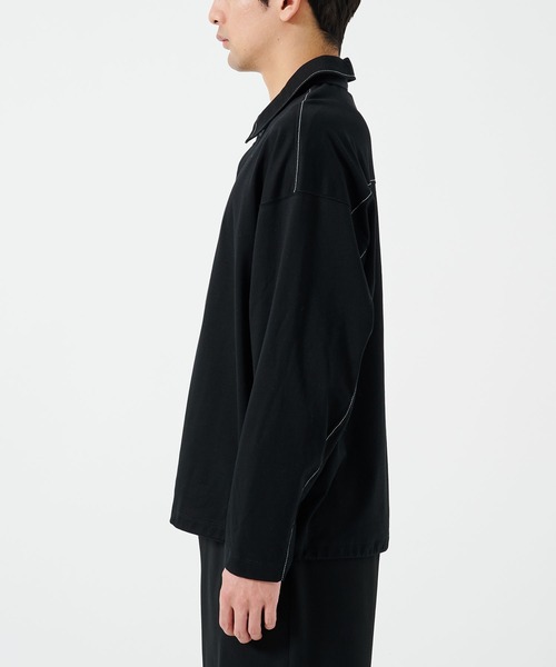 STUDIOUS（ステュディオス）の「DRAWCORD POLO SHIRTS（シャツ/ブラウス・メンズ・ライトグレー/ブラック・1/2）」の5枚目の写真