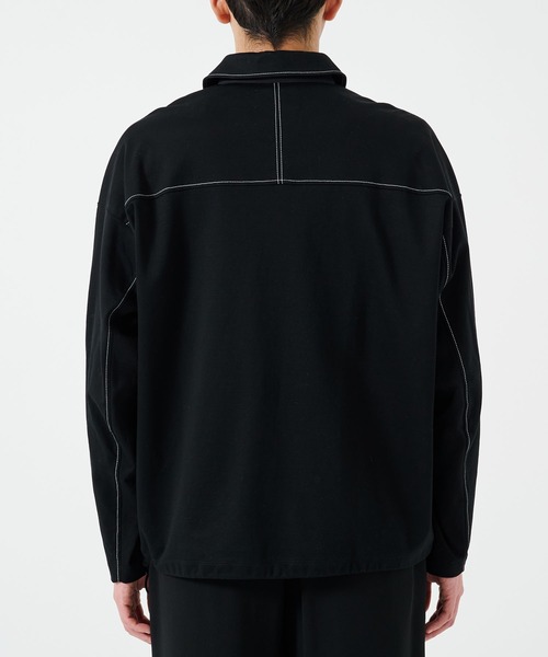 STUDIOUS（ステュディオス）の「DRAWCORD POLO SHIRTS（シャツ/ブラウス・メンズ・ライトグレー/ブラック・1/2）」の6枚目の写真